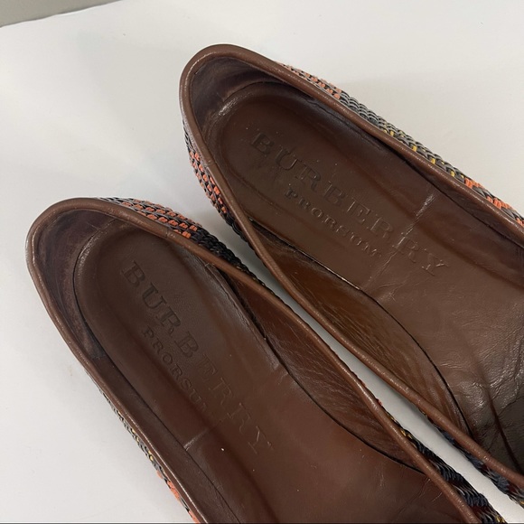Burberry Multicolor Woven Leather Ballet Flat Size 40.5 - Picture 2 of 15